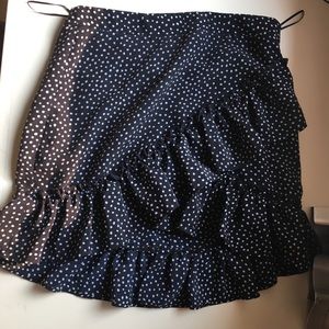 Polka dot top shop skirt